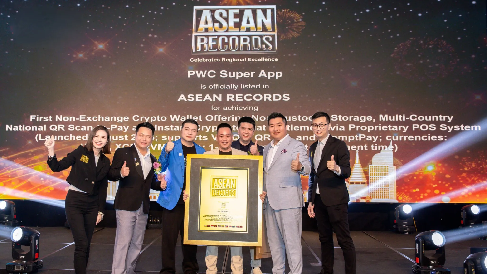 original PWC는 공식적으로 ASEAN Records와 Asia Records로부터 인정받은